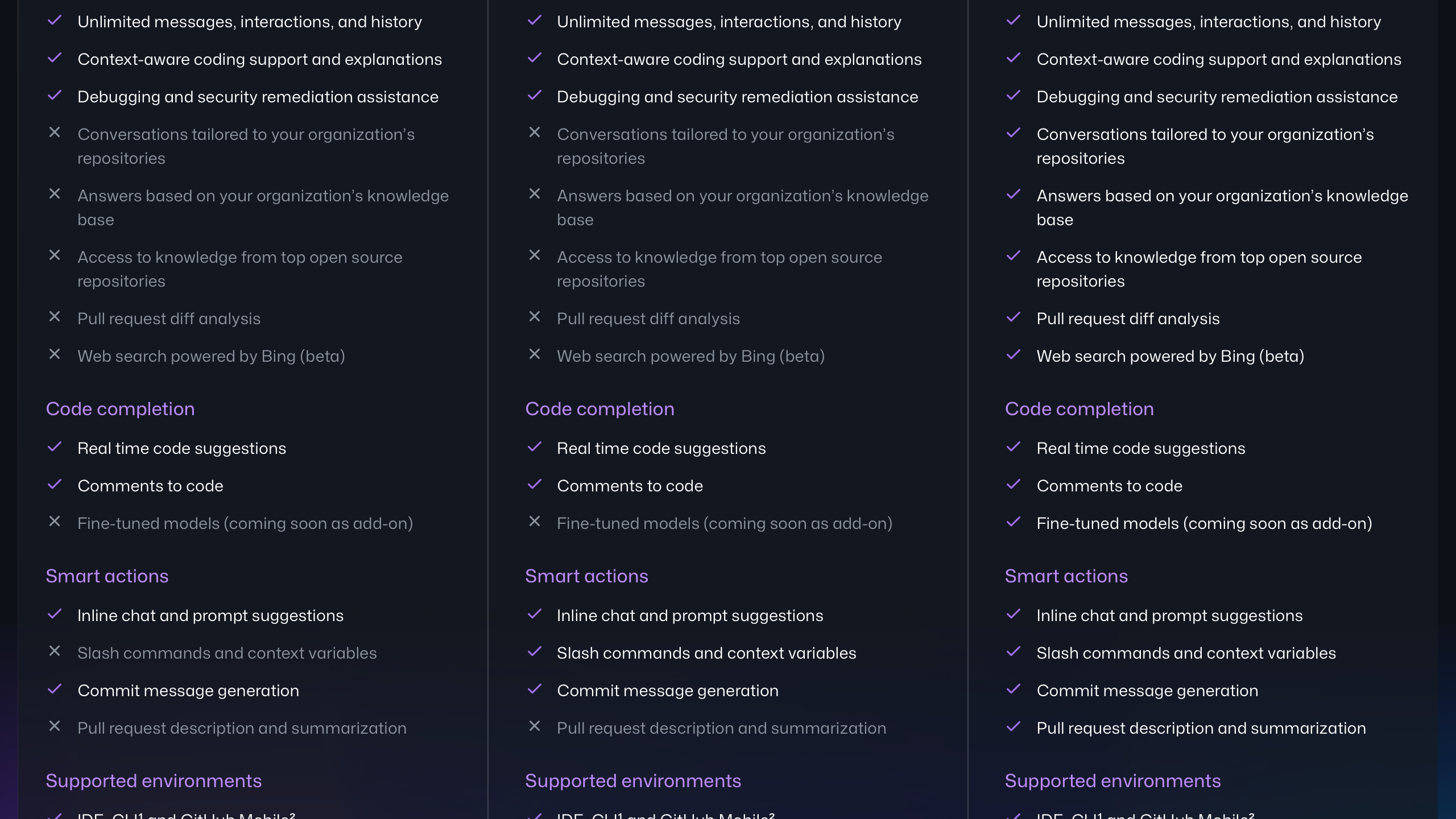 github copilot interface, desktop dark stack screenshot