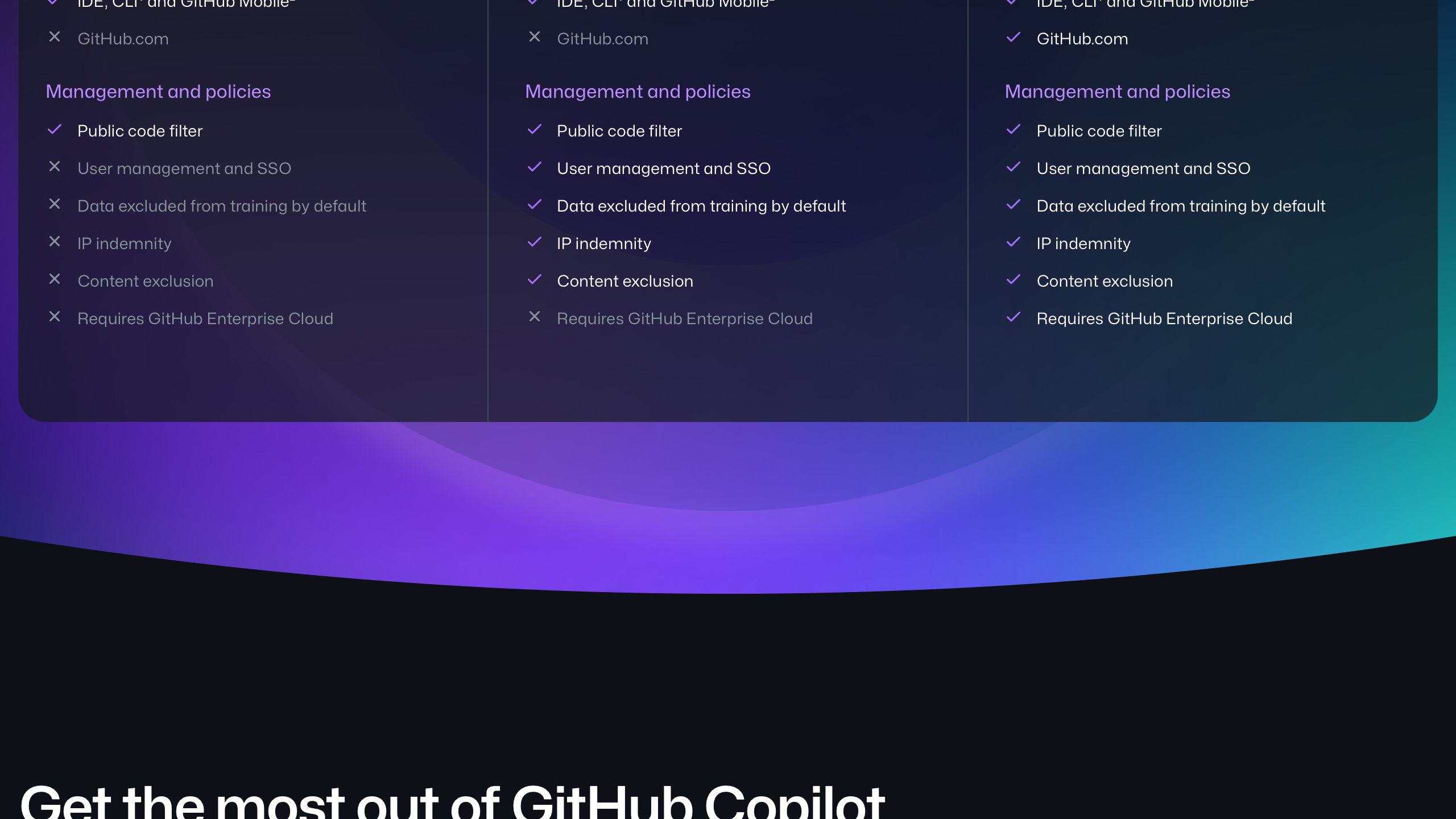 github copilot interface, desktop dark stack screenshot