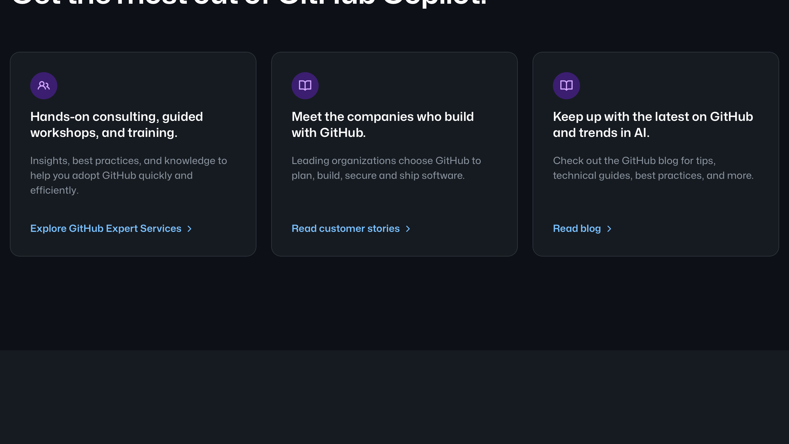 github copilot interface, desktop dark stack screenshot