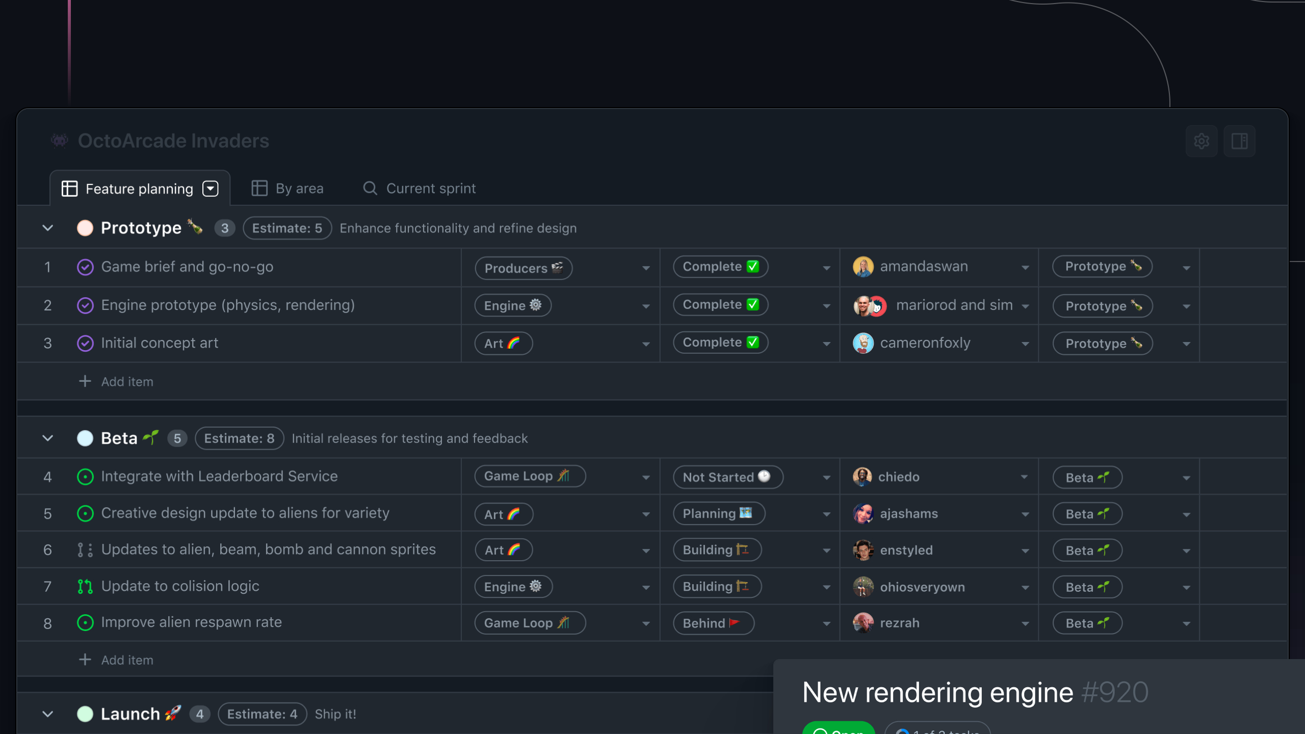 github landing interface, desktop dark stack screenshot