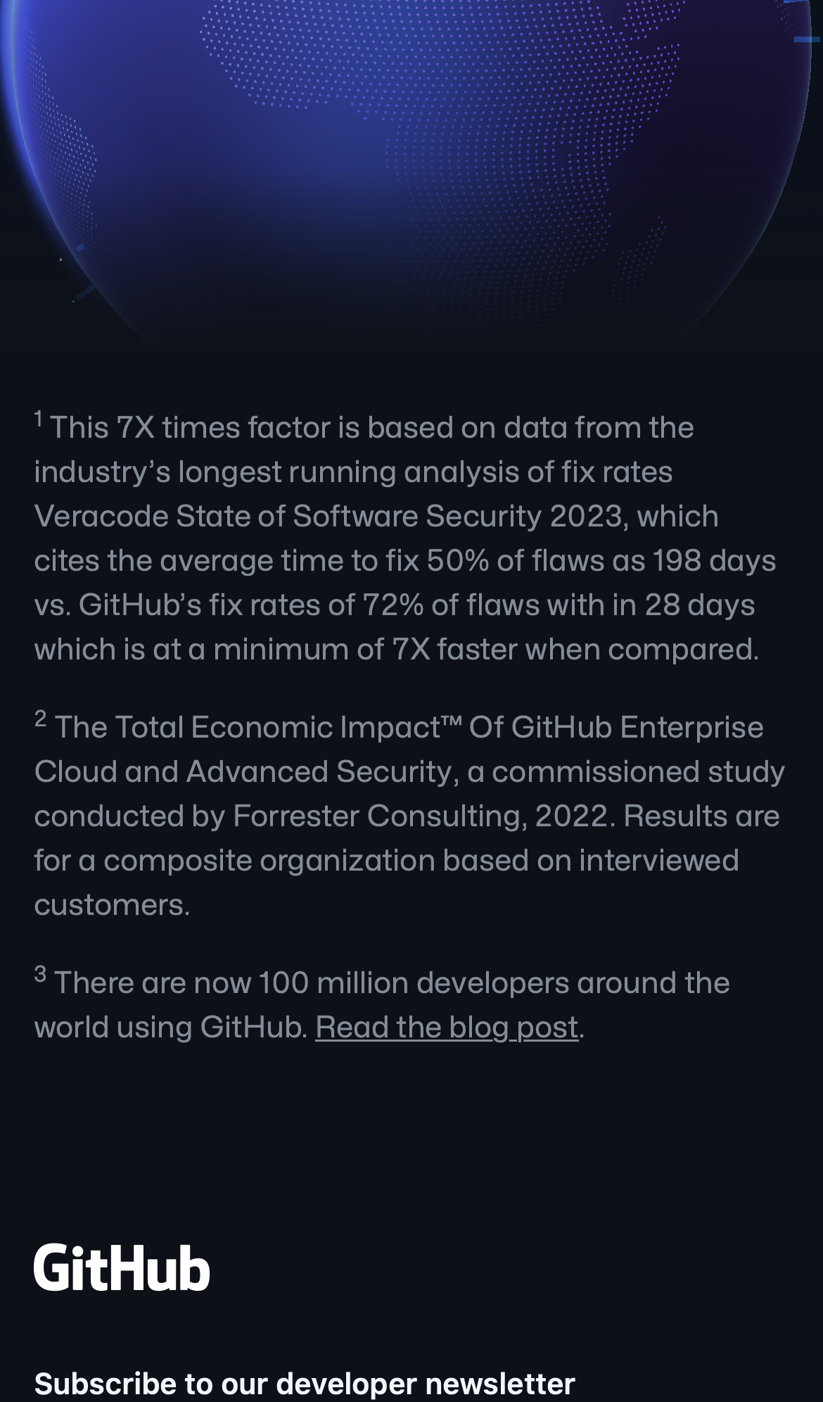github landing interface, mobile light stack screenshot