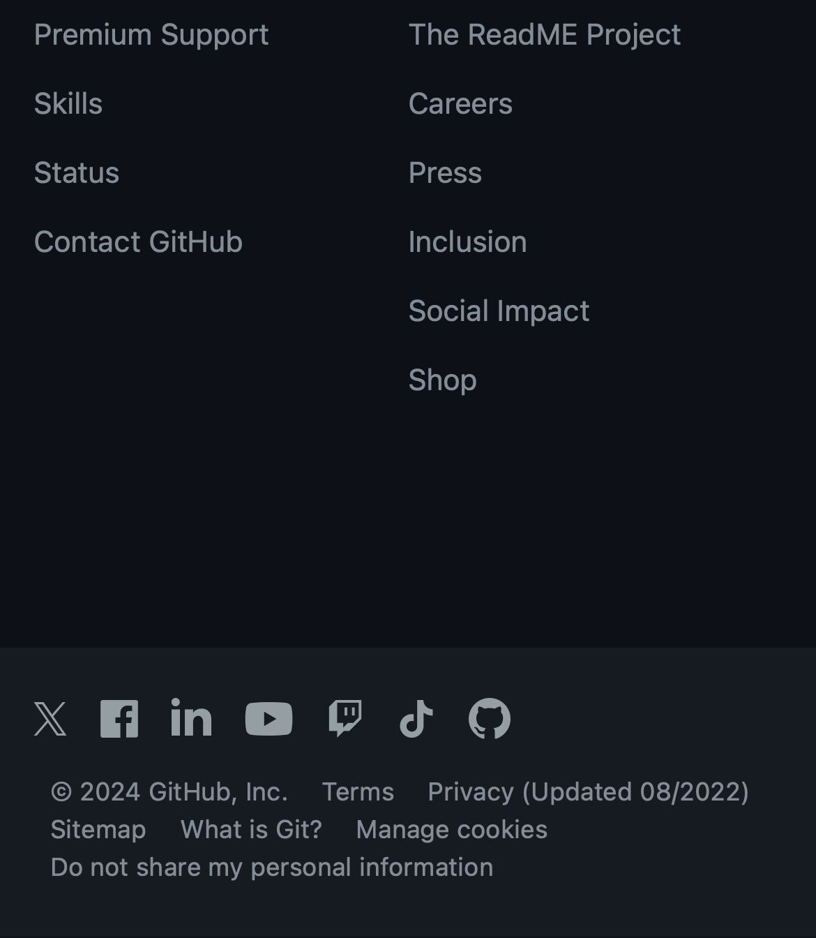 github landing interface, mobile light stack screenshot