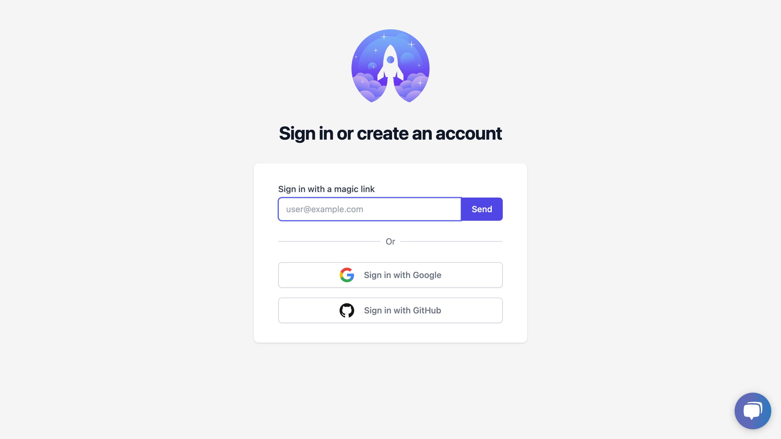 groundcontrol signup interface, desktop light fold screenshot