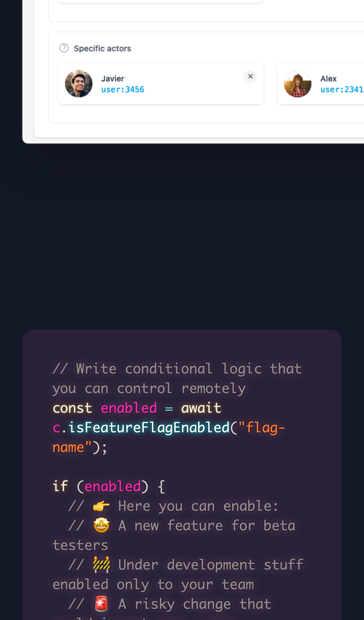 groundcontrol landing interface, mobile dark stack screenshot