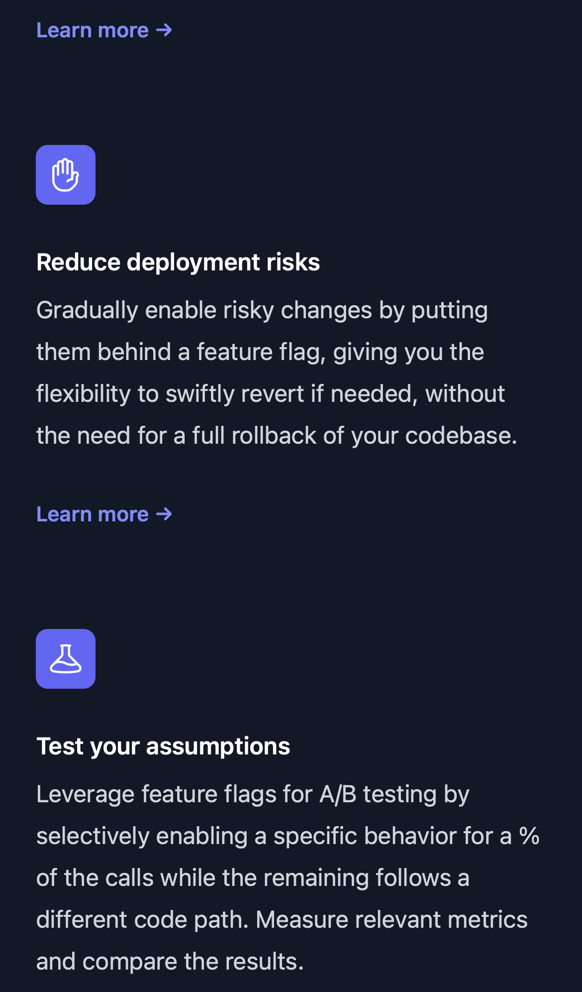 groundcontrol landing interface, mobile dark stack screenshot