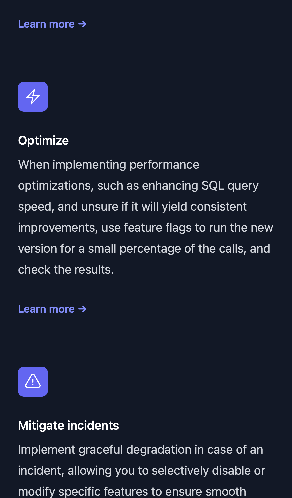 groundcontrol landing interface, mobile dark stack screenshot