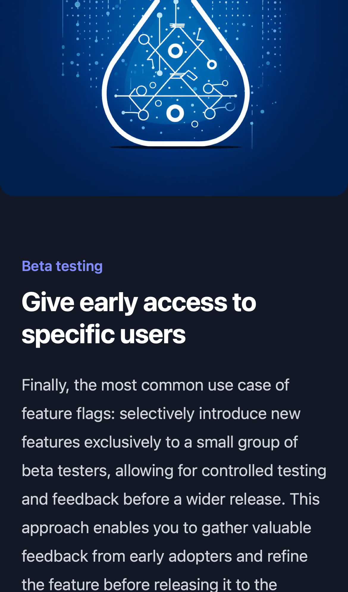 groundcontrol use cases interface, mobile dark stack screenshot